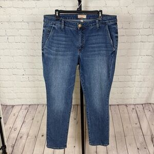 Kut From the Kloth Catherine Boyfriend Cropped Jeans Size 14W